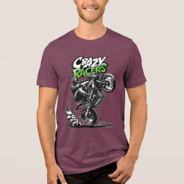 ライダーmans tシャツモトバイクもしくは自転車に乗る人ライフスタイル トライブレンドＴシャツ