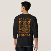 ライダーTシャツ Life Is Better スウェットシャツ (裏面フル)