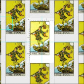 ライダーWaiteのタロットの愚か者カード ファブリック (タイル)