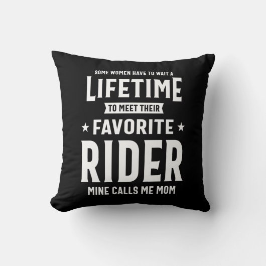 ライダ誇りを持ったー選手の素晴らし母親 クッション (正面)