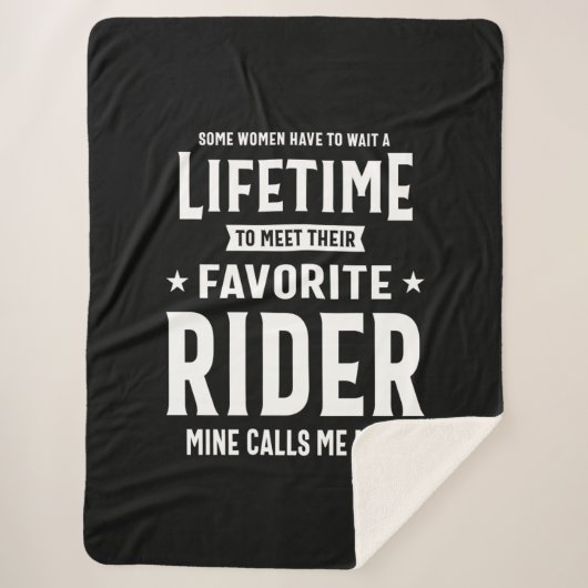 ライダ誇りを持ったー選手の素晴らし母親 シェルパブランケット (正面)