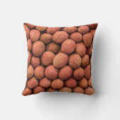 ライチまたはリチフルーツビーガンとベジタリアンギフト クッション (裏面)