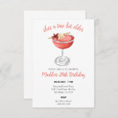 ライチェマルティーニ誕生日招待状 サンキューカード (正面/裏面)