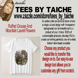 ライチョウとヤマツツジの花 Tシャツ