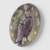 ライチョウ ラージ壁時計 (傾斜)