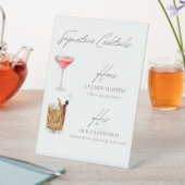 ライチーマルティーニ&オールドファッションカクテルサイン 台座サイン (インサイチュ)