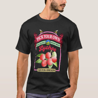 ライチ愛好家のための農家の市場で採れたてのライチ狩り Tシャツ