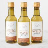 ライチ赤面焼きオレンジ色のワックスは製品ラベルを溶かす ワインラベル (ボトル)