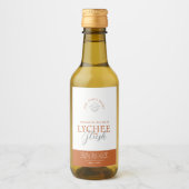 ライチ赤面焼きオレンジ色のワックスは製品ラベルを溶かす ワインラベル (正面)