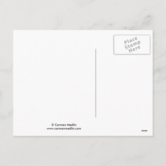 ライツかわいらし – キュートなクリスマスツリーマウスアート シーズンポストカード (裏面)