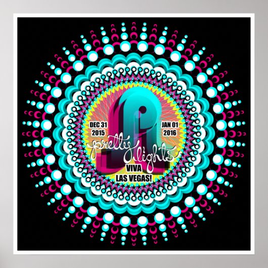 ライツかわいらしNYEポスターラスベガス2015 ポスター (正面)