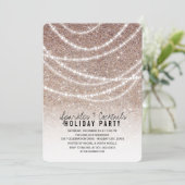 ライツきらめくシックグリッターホリデーパーティー招待状 招待状 (スタンド正面)