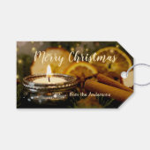 ライツきらめくシナモンメリークリスマスギフトラベル ギフトタグ (正面(横))