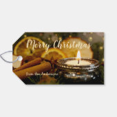 ライツきらめくシナモンメリークリスマスギフトラベル ギフトタグ (裏面横)