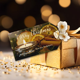 ライツきらめくシナモンメリークリスマスギフトラベル ギフトタグ