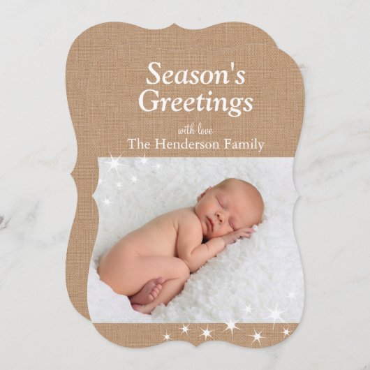 ライツきらめくホリデーフォトカード シーズンカード (正面/裏面)