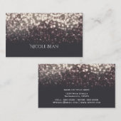 ライツきらめくロマンチックなグレモダンーム 名刺 (正面/裏面)