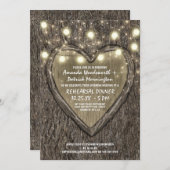 ライツオークツリーバークリハーサルディナー招待状 招待状 (正面/裏面)