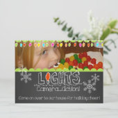 ライツカメラアクションホリデーパーティフォト招待状 招待状 (スタンド正面)