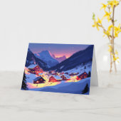 ライツカラフルインマウンテンビレッジ カード (黄色い花)