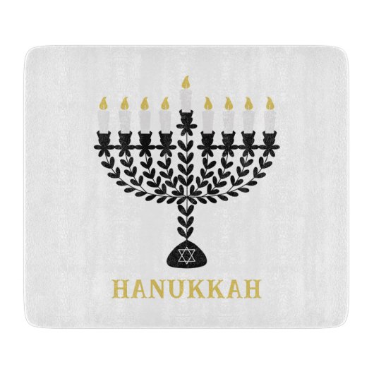 ライツシンプルフェスティバル(ユダヤ教)メノラーハヌカー カッティングボード (正面)