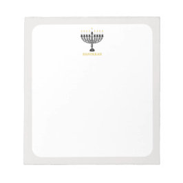 ライツシンプルフェスティバル（ユダヤ教）メノラーハヌカー ノートパッド