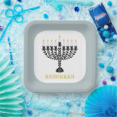 ライツシンプルフェスティバル（ユダヤ教）メノラーハヌカー ペーパープレート (パーティー)