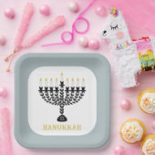 ライツシンプルフェスティバル（ユダヤ教）メノラーハヌカー ペーパープレート (パーティー)