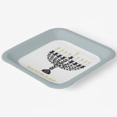 ライツシンプルフェスティバル（ユダヤ教）メノラーハヌカー ペーパープレート (傾斜あり)