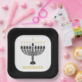 ライツシンプルフェスティバル（ユダヤ教）メノラーハヌカー ペーパープレート (パーティー)