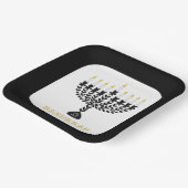 ライツシンプルフェスティバル（ユダヤ教）メノラーハヌカー ペーパープレート (傾斜あり)