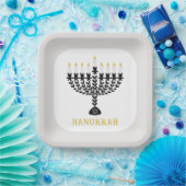 ライツシンプルフェスティバル（ユダヤ教）メノラーハヌカー ペーパープレート (パーティー)