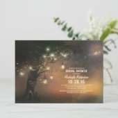 ライツツリー&メイソンジャース素朴ブライダルシャワー 招待状 (スタンド正面)