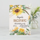 ライツバック素朴ヤードチャイルドバースデーパーティー 招待状 (スタンド正面)