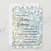 ライツホリデー白熱［赤熱］光を放つパーティホログラフィー 招待状 (正面)