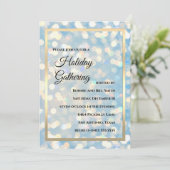 ライツホリデー白熱［赤熱］光を放つパーティホログラフィー 招待状 (スタンド正面)