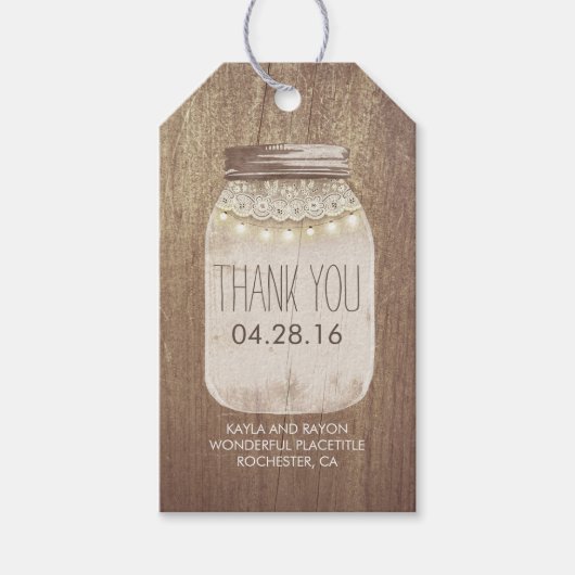 ライツメイ素朴ンジャールレースウッド ギフトタグ (正面)