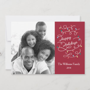 ライツモダンハッピーホリデーズフォトカードグルーポン シーズンカード