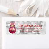 ライツレッドオーナメントクリスマス差出人住所 ラベル (インサイチュ)