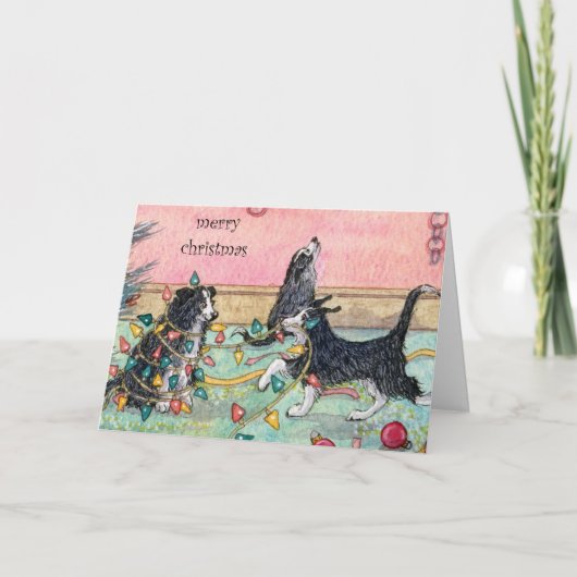 ライツ救済、ドッグ、クリスマスカードと シーズンカード (正面)