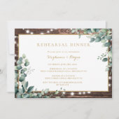 ライツ素朴グリーンリハーサルディナー招待状 招待状 (正面)