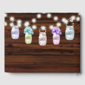 ライツ素朴ズのゲスト結婚ブック付きメイソンJAR ゲストブック (裏面)