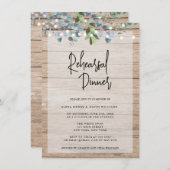 ライツ素朴フローラリハーサルディナー招待状 招待状 (正面/裏面)