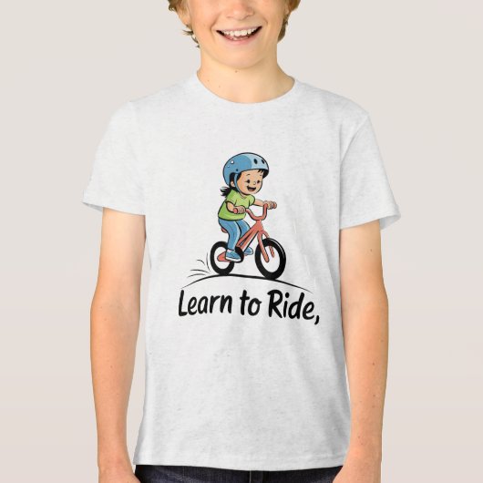ライディングを学ぶ トライブレンドＴシャツ (正面)