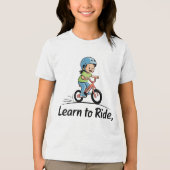ライディングを学ぶ トライブレンドＴシャツ (正面)