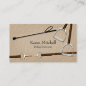 ライディングクロップ&ホースタックプレミアムエクエストリアン 名刺 (正面)