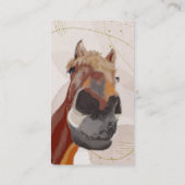 ライディングコーチイングリッシュウェスタンおもしろいホース 名刺 (裏面)