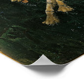 ライディングザグレーウルフファンタジーアートポスタープリント ポスター (角)