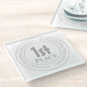 ライディングスクールショージャンプ第1位トロフィー賞 ガラスコースター