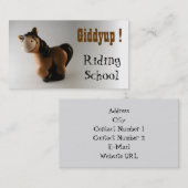 ライディングスクール 名刺 (正面/裏面)